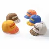Boné de Baseball Infantil para Primavera e Verão com Estampa de Urso, Aba Macia, para Meninos e Meninas, Boné de Baseball Bordado com Desenho Animado Fofo, Proteção Solar