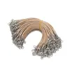 Hilo de Cera Coreano Colorido de 2 mm Cierre de Langosta Corto de Aleación Cordón de unos 13 cm de Largo Cuerda para Colgante DIY Hebilla de Doble Extremo Accesorios