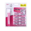 Navaja de afeitar manual con cuchillas reemplazables de seis capas, rastrillo Pearl Max, depilador para mujeres