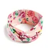 Diadema Bohemio Ins Versátil Elegante Nudo Cruzado Diadema Deportiva de Yoga Estampada Versión Ancha para Mujeres con Coronilla Alta
