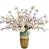 Flor de Pera de Galho Longo Tecido de Seda Floral Chinês Flor de Pera Simulada Decoração de Casa Suprimentos para Casamento Galho de Flor de Cerejeira Galho de Flor de Ameixa de Inverno
