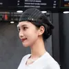 Gorras de trabajo ajustables para hombres y mujeres, adecuadas para hornear y catering, gorras de visera hacia adelante, boinas con impresión de logotipo, al por mayor