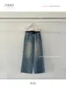 Jeans Flare de Cintura Alta Estilo Coreano T-PLATFORM para Mulheres, Novo Produto Outono 2026, Jeans que Cobre o Quadril e Não Apertado 58028
