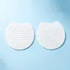 Algodones desmaquillantes desechables, forma redonda con muesca, doble cara, algodón desmaquillante de doble efecto con patrón de perla, almohadillas de algodón con ácido salicílico personalizadas de fábrica