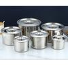 Suministro directo de fábrica olla para condimentos de acero inoxidable no magnético olla para condimentos engrosada engrosada engrosada con tapa olla para condimentos cilindro de aceite Tazón para huevos