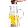 Hervidor de agua fría de vidrio de borosilicato alto para remojo en frío, para el hogar, blanco frío, con tapa abierta de acero inoxidable, hervidor de gran capacidad, venta al por mayor
