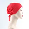 Gorro elástico de algodón mercerizado personalizado para atar con pañuelo de cabeza de estilo étnico de rayón ajustable y cordón de ajuste