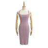 Verão Novo Saia Suspender Justa Sexy Pura Luxúria Saia Justa para Quadris Vestido Tricotado Retrô Sexy para Mulheres