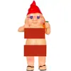 Adornos de gnomo de barba blanca transfronterizos para jardín, diseño para el hogar y el patio exterior, una colección de decoraciones creativas de gnomos para jardín