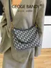 Nova Coleção Outono 2025 Transmissão Ao Vivo Popular Grande Capacidade Moda para o Dia a Dia Bolsa de Ombro Único Sob o Braço Transversal Portátil Versátil Bolsa Feminina