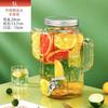 Cubo de bebidas de vidrio comercial con grifo, cubo para cerveza casera, té de frutas, cóctel de celebridades de Internet, cubo para Coca-Cola, contenedor, botella de vino
