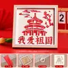 1º de Julho Festa Dia da Fundação Patriótica Artesanal Pintura em Tecelagem de Bambu Materiais DIY Construção de Equipe Educação Atividades Culturais Temáticas Vermelhas para Crianças