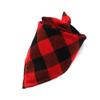 Tamanho Plus-Cachorro Gato Pet Toalha Triângulo de Flanela Grossa Escocesa Veludo de Algodão Cadarço Lenço Bib Decorativo