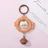 Anillo Creativo de Pez Gatito Campana Pintada Llavero Colgante DIY Encanto Linda Hecha a Mano para Bolso Perler Bead Llavero Colgante