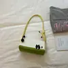 Bolsa de Ombro Color Block Coreana Fresca e Estilosa de Verão, Bolsa Casual Doce de Axila, Bolsa Transversal Versátil Chique da Moda