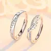 Anillo de pareja feliz Maxiang para hombre y mujer, anillo de diseño de nicho único, regalo de San Valentín para novia