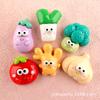 Materiales: Accesorios para el Cabello Hechos a Mano con Temática de Verduras, Berenjena DIY, Accesorios Brillantes de Resina para Niños, Dijes para Zapatos de Tomate, Accesorios DIY