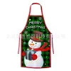 Delantal Navideño Nuevo Estilo Grinch Papá Noel Delantal para Cocina del Hogar Suministros para Fiesta Temática Navideña