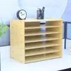 Portadocumentos de Escritorio Estante para Archivos Organizador Multicapa A3 8k Caja de Almacenamiento para Oficina Caja para Documentos Estantería para Estudiantes A4