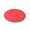 Acessórios para Bolsa de Palha Tecida à Mão DIY Redonda de Fundo Rígido 18cm Base de Couro Feita à Mão Crochê DIY Base de Couro