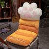 Cojín de Asiento Enterizo con Forma de Pata de Gato Lindo para Oficina, Sentarse por Mucho Tiempo, Respaldo y Cojín de Asiento Integrados, Almohadilla Antideslizante para Silla para Dormitorio de Estudiante