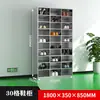 Gabinete para Zapatos Multicompartimento de Acero Inoxidable 304 de Fábrica Laboratorio Taller Libre de Polvo Vestuario Taquilla Gabinete de Doble Cara con Puerta
