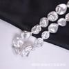 Contas de vidro barroco com perfil de imitação de concha com furo contas de concha perfiladas DIY para colar brincos acessórios atacado