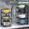 Rincón de Cocina Hogar Utensilios de Cocina Fregadero Estante Encimera Dentro del Gabinete Estante de Almacenamiento Multicapa Lavabo Creativo Cultural