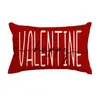 Fundas de Almohada Personalizadas para el Día de San Valentín Transfronterizas, Decoración de Atmósfera Festiva, Fundas de Cojín para Sofá del Hogar, Fundas de Cojín en Forma de Corazón para Dormitorio