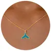 Colar Transfronteiriço Novo de Aço Inoxidável Estrela do Mar Caranguejo Zircônia Moda Feminina Versátil Estrela de Seis Pontas Cauda de Estrela do Mar Corrente para Clavícula