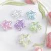 Marco de Fotos Transparente de Color UV Personalizado Corazón Estrella DIY Hecho a Mano Cadena para Teléfono con Cuentas Colgante Adorno Accesorios Ropa