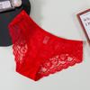 Nova cueca de renda da menina de aparência pura leve respirável sem costura cintura baixa sexy puro algodão roupas íntimas das mulheres