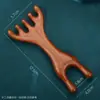 Peine de Masaje Sándalo Peine de Meridianos Acupunto Masajeador de Cabeza Caída del Cabello Universal Peine de Masaje de Cinco Dedos Artefacto Raspador para Cabeza y Cuello
