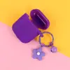 Llavero Colgante Creativo de Flor Pequeña de Colores Decoración para Funda Protectora de Auriculares Accesorio para Cuaderno con Cadena para Colgar