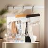 Percha de plástico multifuncional con ocho ganchos para colgar ropa interior, camisola, bolsa, almacenamiento y exhibición.