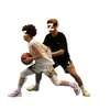 Pantalones Cortos de Baloncesto de Entrenamiento de Marca de Moda Estilo Americano para Niños, Shorts Sueltos de Secado Rápido Transpirables, Pantalones Cortos Deportivos Juveniles a la Rodilla