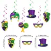 2026 Decoración de Fiesta Temática Carnaval Brasileño Transfronterizo Bandera de Carnaval Globo Set de Panal Venta al por Mayor Personalización