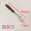 Raspador de ceniza Herramienta para raspar ceniza Cenicero para raspar ceniza Herramienta de bandeja para recoger ceniza Cuchara para raspar ceniza Moxibustión Raspar moxibustión Olla para golpear cenizas Acero inoxidable