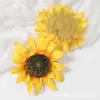 Cabezas de Flores de Girasol Artificiales con un Toque Realista de Alta Gama para Decoración de Sala de Estar en Casa, Materiales para Accesorios de Cabello DIY