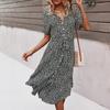 Vestido Floral Transfronterizo Europeo y Americano Kaikuo Verano 2026 Comercio Exterior Amazon Elegante Vestido Largo Moderno y con Estilo