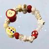 Pulsera de Cuentas Color Dopamina Manzana Estrella para Mujer 2024 Nuevo Lujo Ligero Verano de Aspecto Elegante El Más Fácil de Combinar Accesorios para la Mano