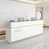 Recepción Mostrador de Consultoría de Pintura de Empresa Mostrador Simple Moderno Tienda de Belleza Tienda de Ropa Bar Pequeño Cajero