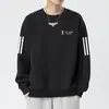 Envío RápidoSudadera Estampada de Cuello Redondo para Hombre, Nueva de Primavera/Otoño, Holgada de Manga Larga, Pulóver, Camiseta Básica Casual a la Moda, Moderna
