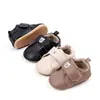 Zapatos de cuero para bebé de primavera y otoño nuevos para bebés y niñas de 0 a 2 años, suela de goma suave, antideslizantes, casuales para niños pequeños