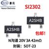 Nuevo Transistor de Efecto de Campo Mos 20V3A Auténtico Tubo de Campo A2Shb Parche Sot23 Canal N 42 Miliohmios Si2302