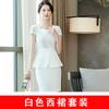 Roupa de negócios de verão para mulheres, terno profissional feminino, saia feminina, vestido OL, terno de duas peças, roupa formal, trabalho de esteticista