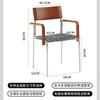 Cadeira de Jantar Bauhaus Média Antiga Braço Encosto Preguiçoso Casual Doméstico Bolsa Macia Design de Mesa Maquiagem Banquinho Pequeno Sala de Estar