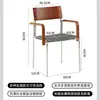 Silla de comedor Bauhaus usada con reposabrazos, respaldo reclinable, hogar casual, asiento blando, diseño de escritorio, taburete de tocador, sala de estar