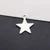 Etiqueta de estrela de cinco pontas em aço inoxidável gravação a laser personalidade etiqueta anti-perda plaqueta pingente oval etiqueta de bagagem etiqueta militar tag de cachorro