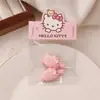 Lindo aro para el pelo de gatito rosa, cuerda para el pelo suave y adorable de niña, pinza de pico de pato, pinza para flequillo de pelo suelto, accesorios para el pelo